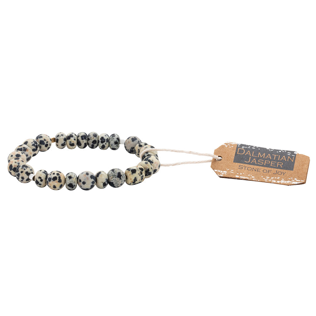 Dalmatian Jasper Stone Bracelet