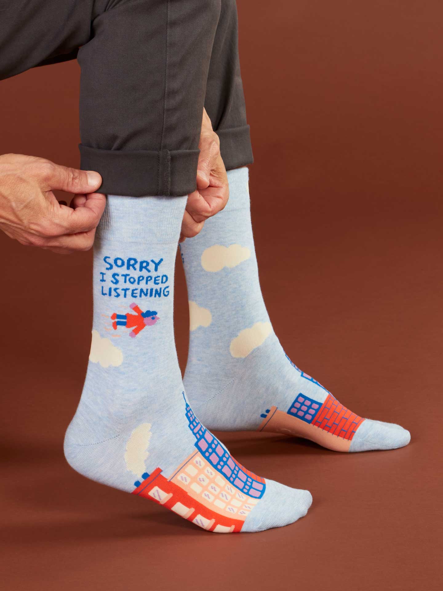 I Stopped Listening Men's Crew Socks
