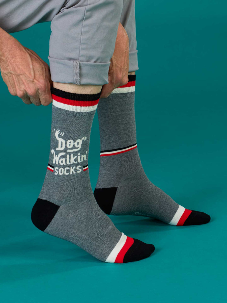 Dog Walking Men's Crew Socks