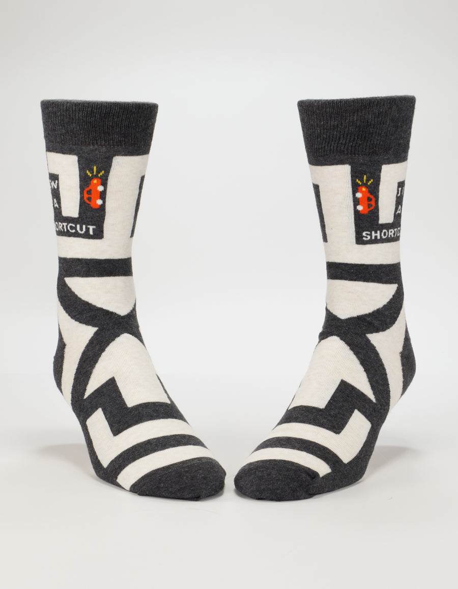 I Know A Shortcut Men's Crew Socks