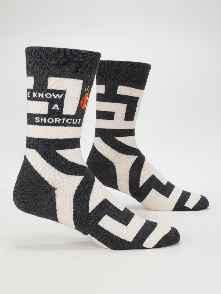 I Know A Shortcut Men's Crew Socks