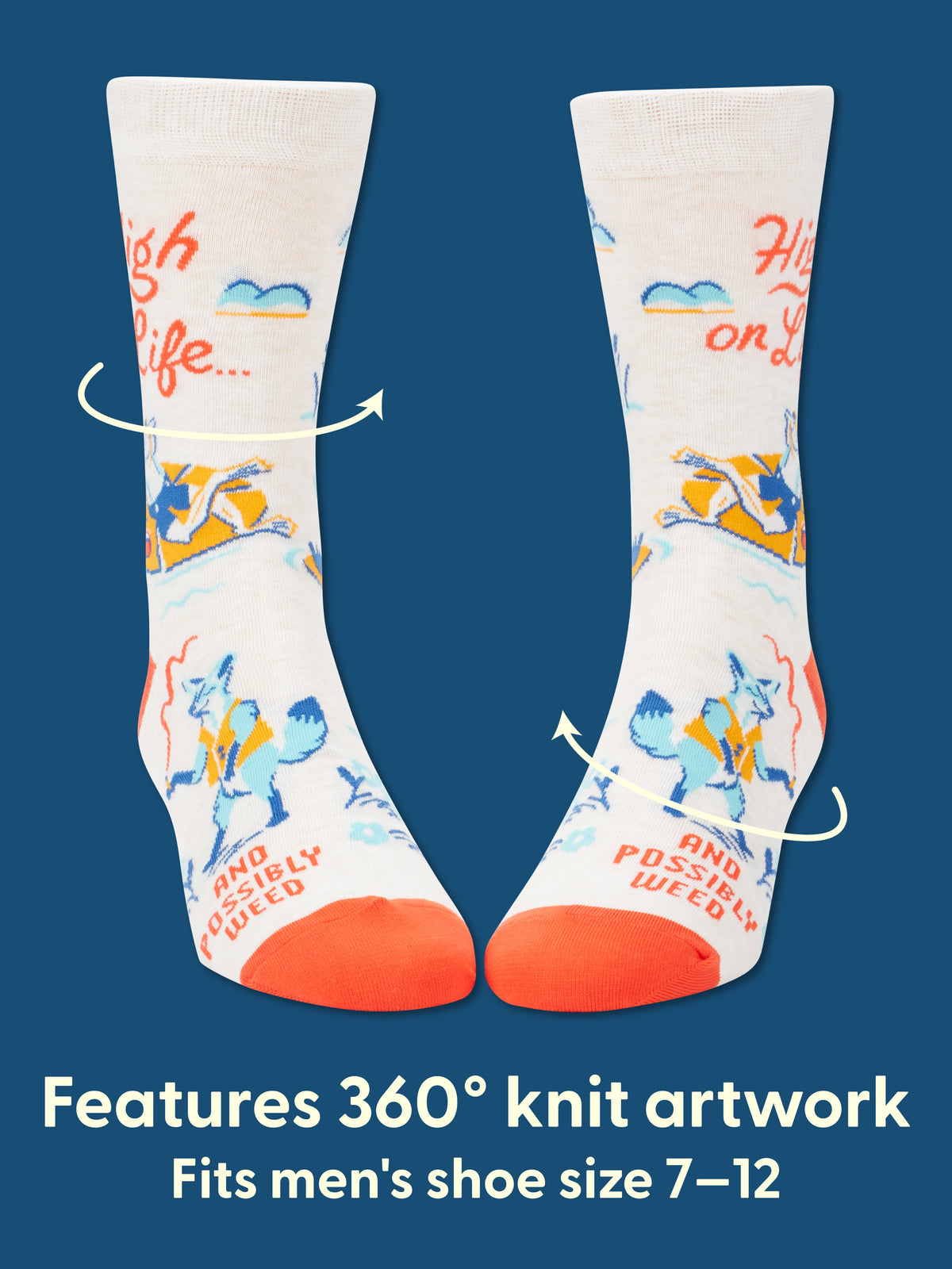 High On Life Men's Crew Socks