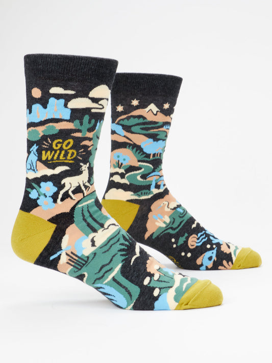 Go Wild Men's Crew Socks