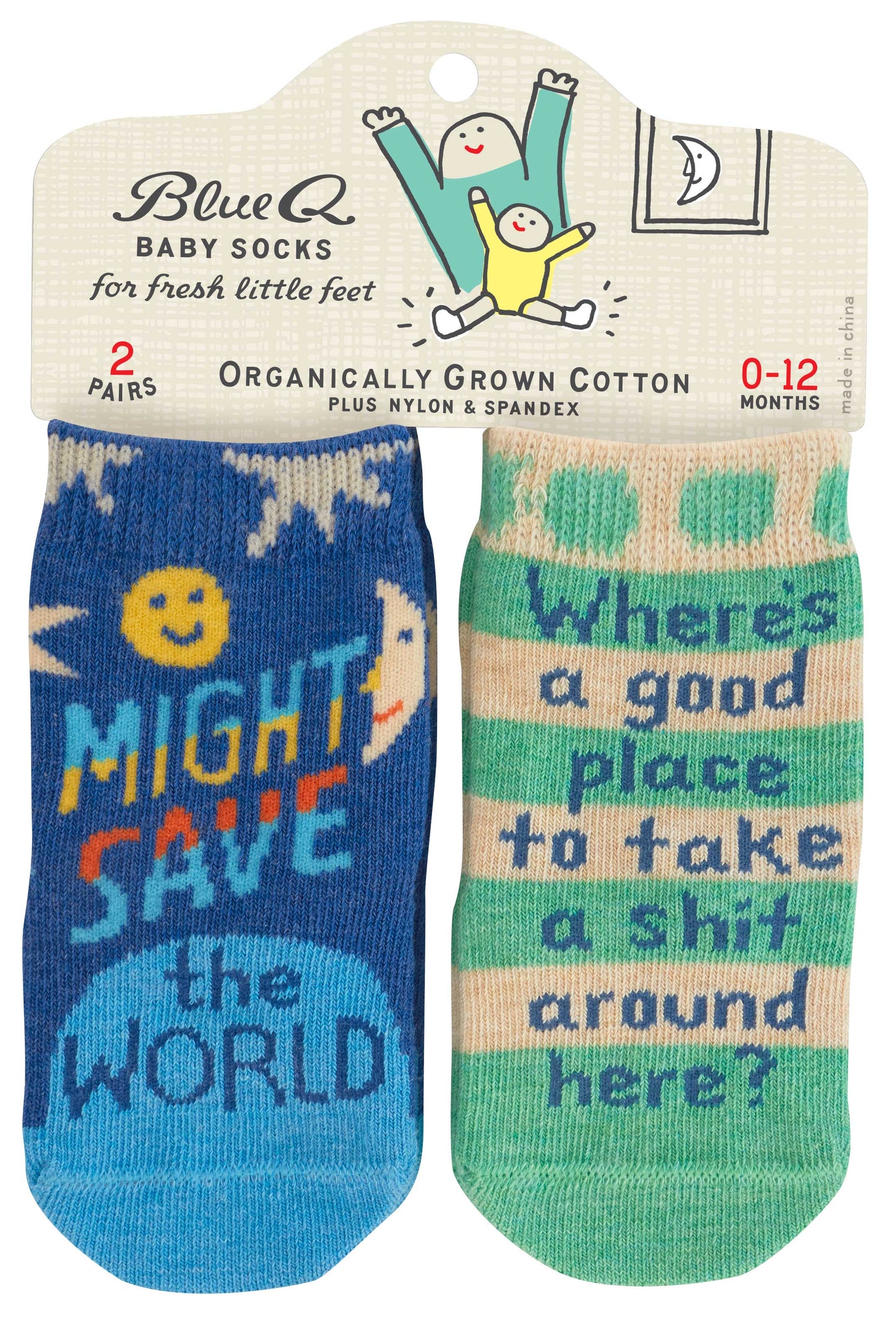 Save World/Take Shit BabySocks