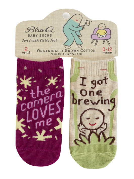 Camera/Brewing Baby Socks