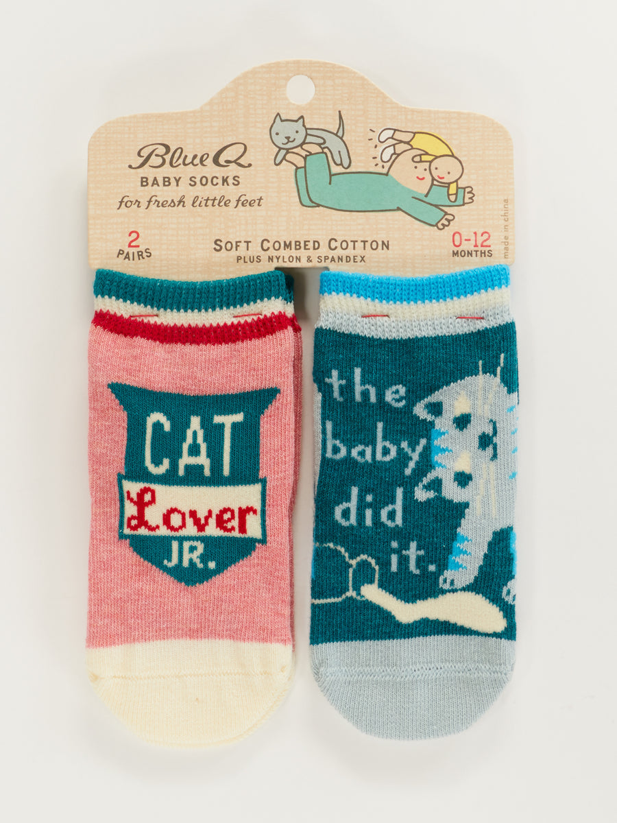 Cat Lover/Baby Did It BabySocks