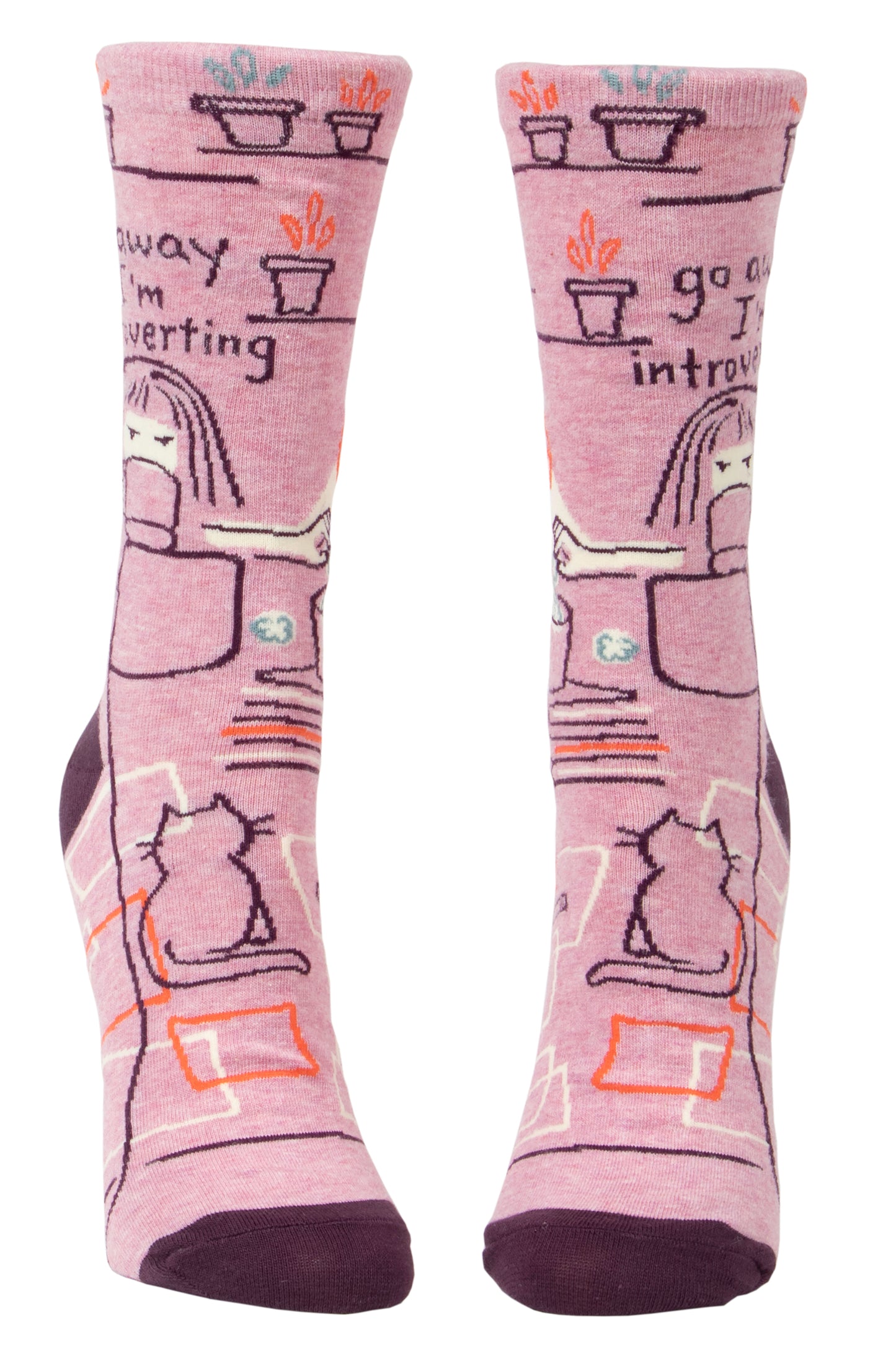 Go Away Introverting Women's Crew Socks