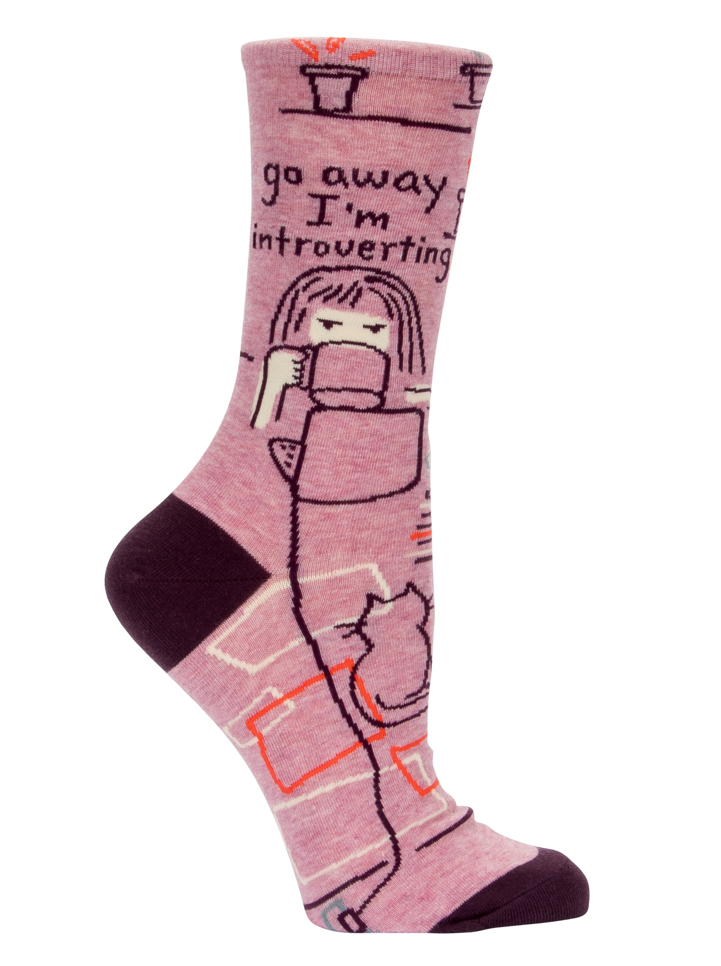 Go Away Introverting Women's Crew Socks