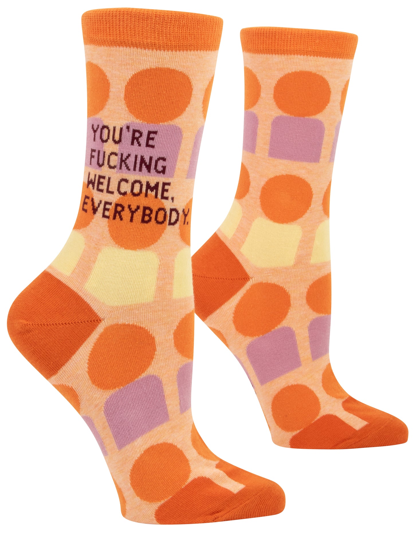 You're Fucking Welcome Women's Crew Socks