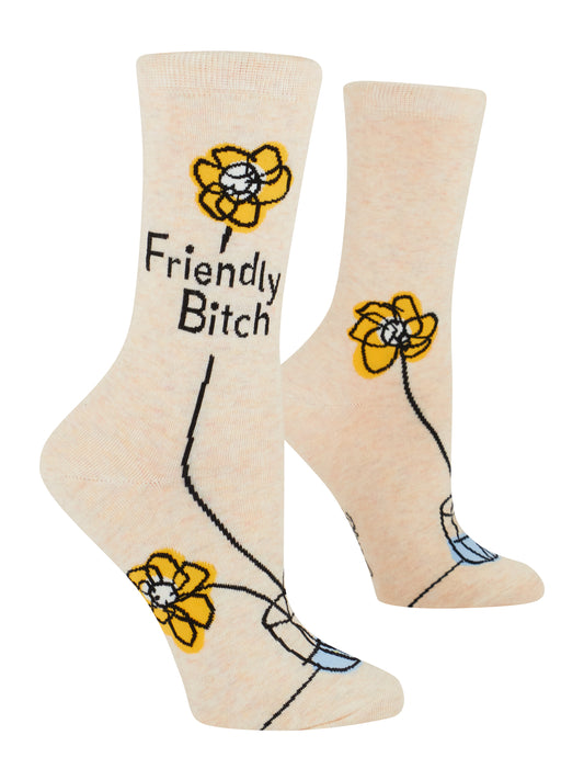 Friendly Bitch Women's Crew Socks