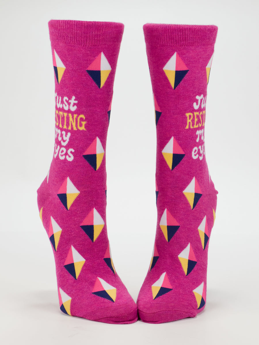 Resting My Eyes Women's Crew Socks