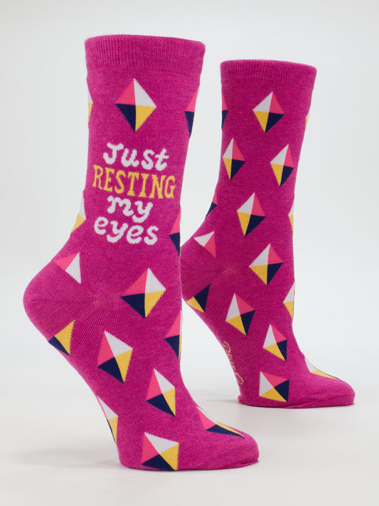 Resting My Eyes Women's Crew Socks