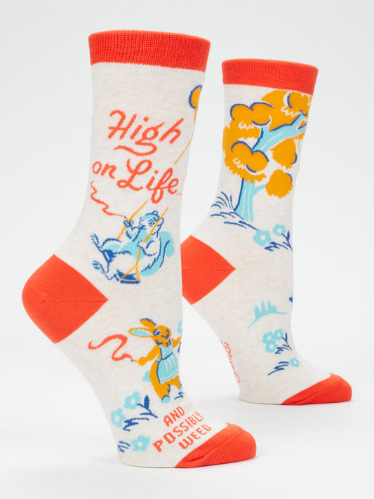 High On Life Women's Crew Socks
