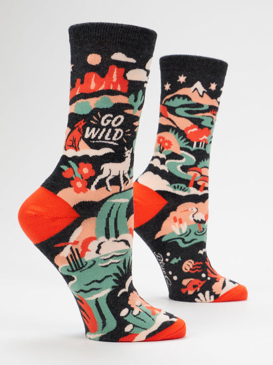 Go Wild Women's Crew Socks