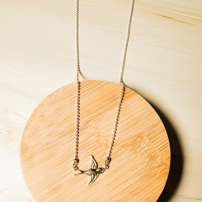 Silver Bird Necklace