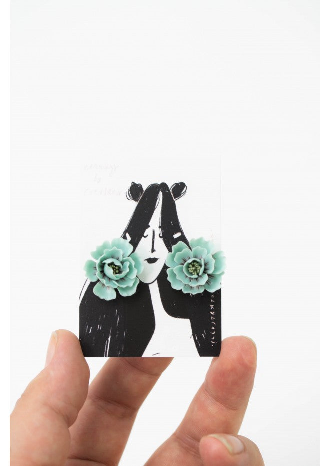 Flower Bouquet Cuff Earring