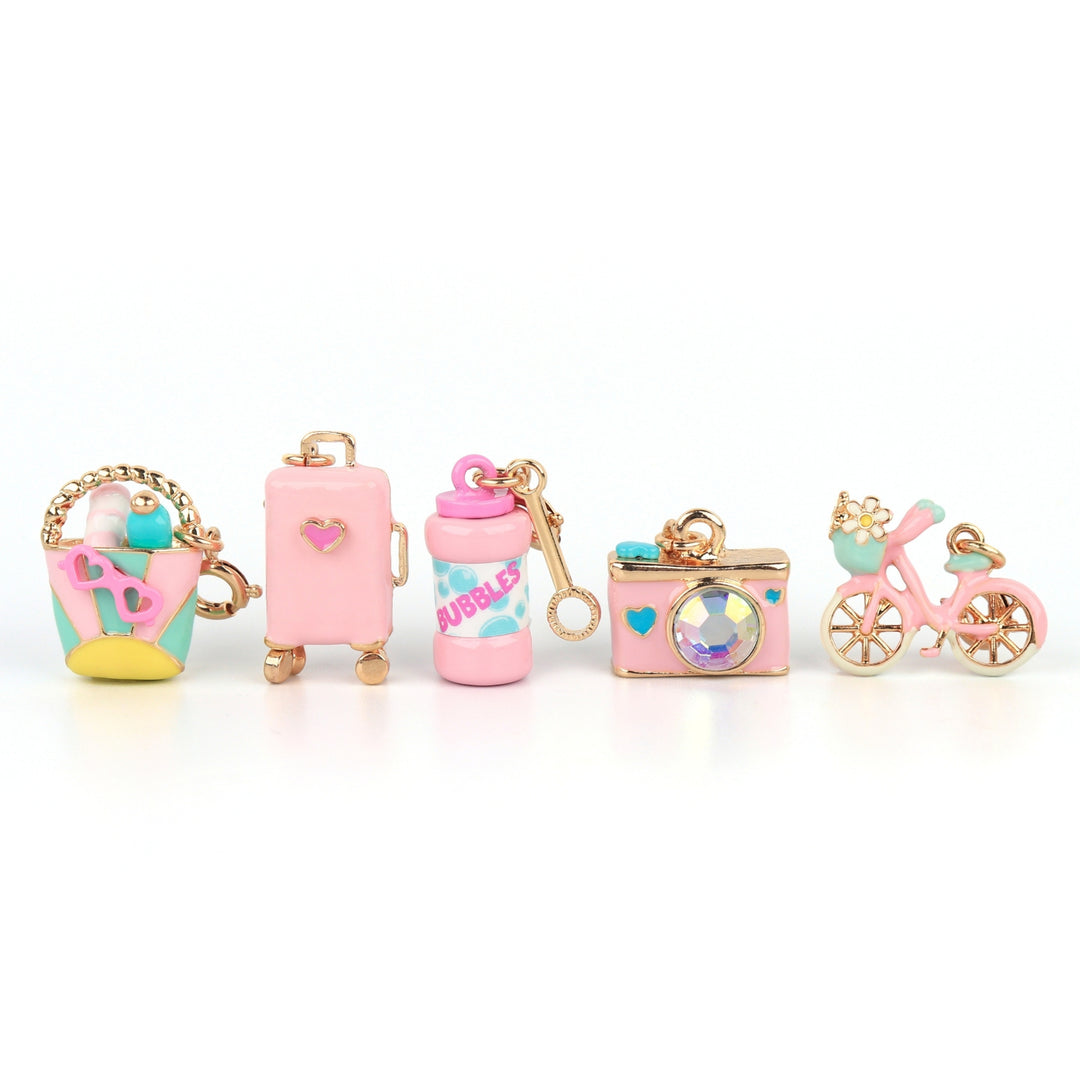 Gold Suitcase Charm