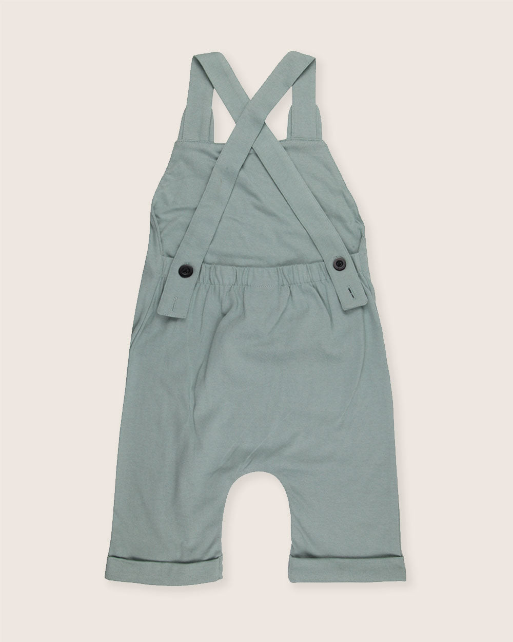 Organic Cotton Bear Shortie Dungaree