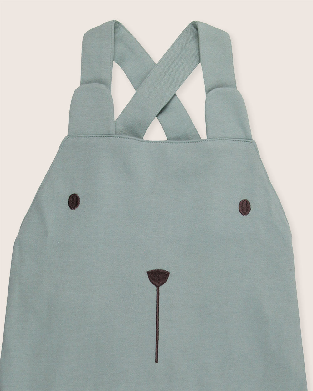 Organic Cotton Bear Shortie Dungaree