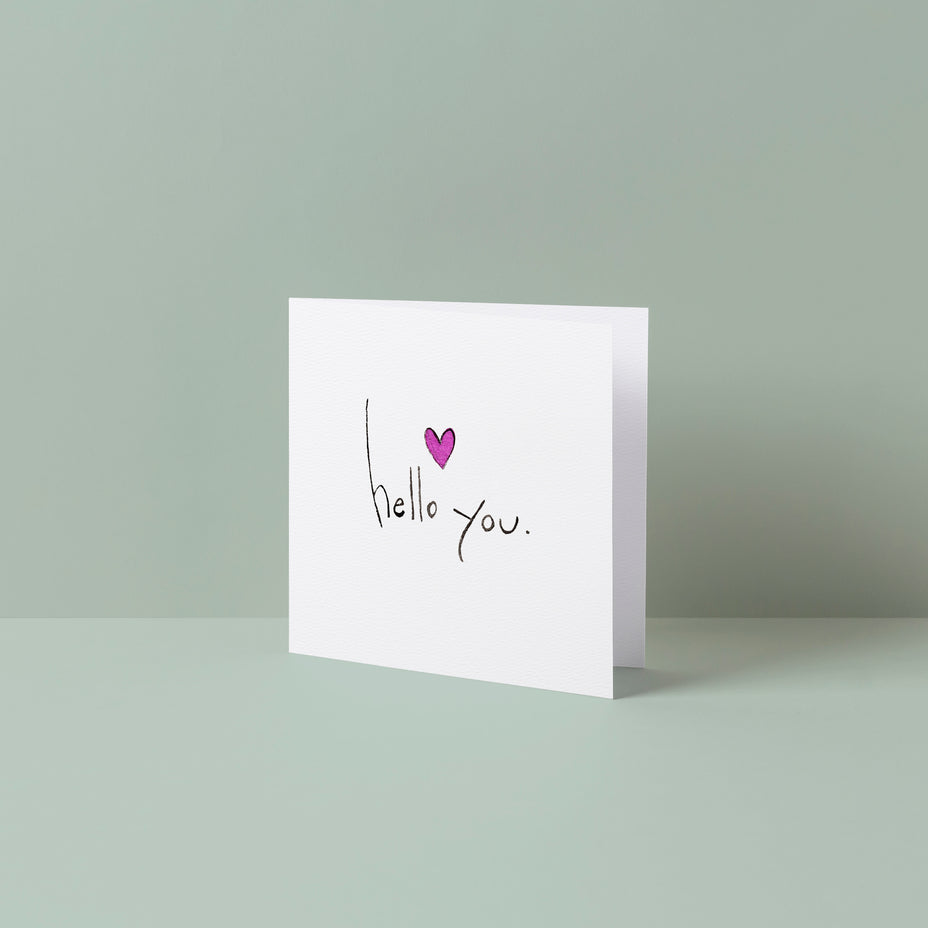 Hello You. Teeny Card