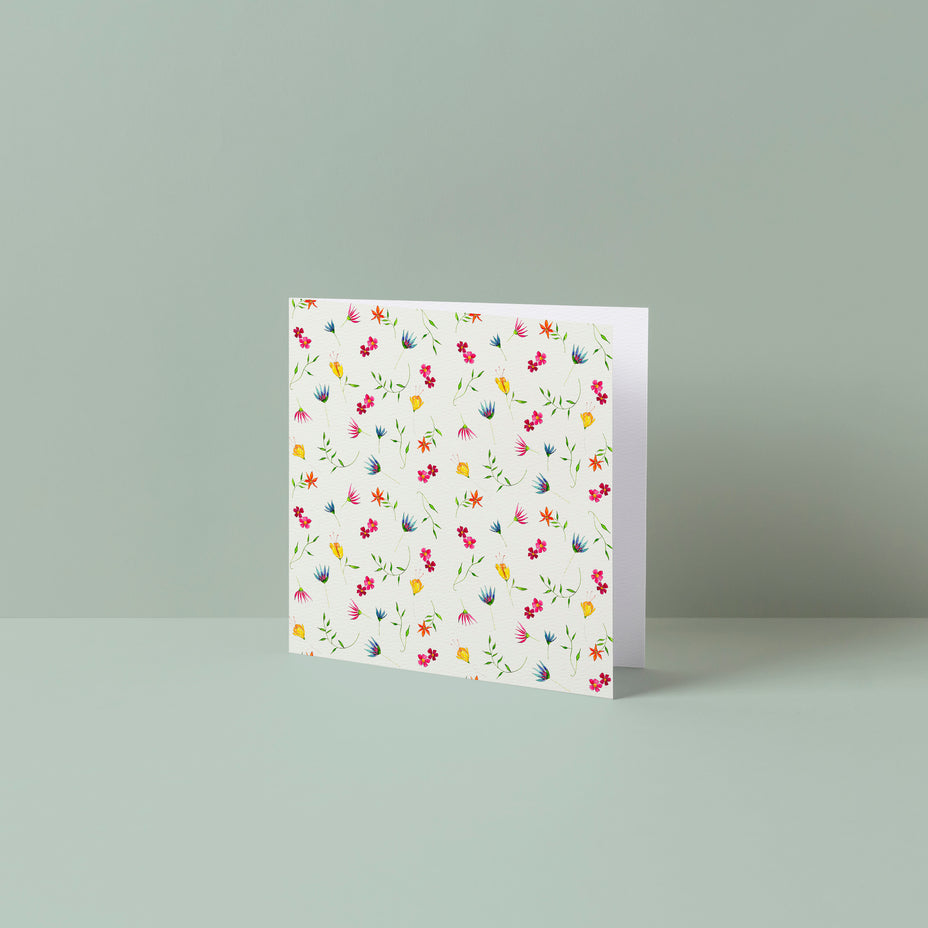 Floral Pattern Teeny Card