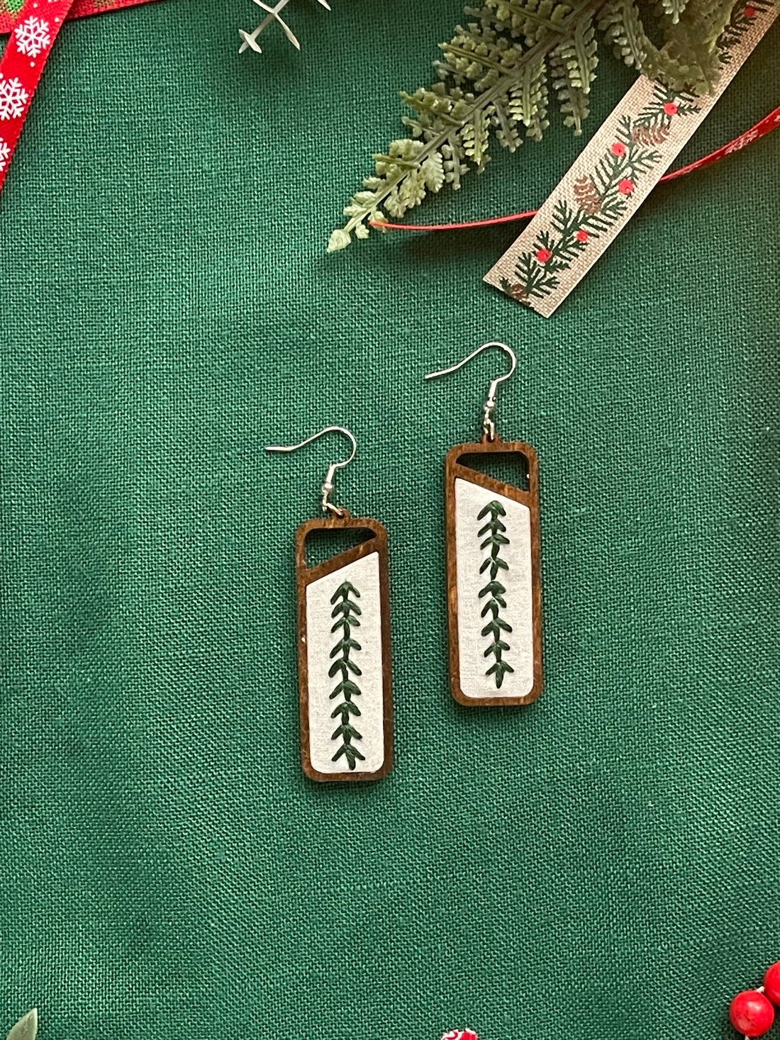 The Mikhala Embroidered Earrings