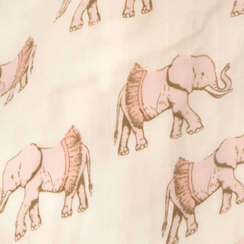 Tutu Elephant Big Lovey Three-Layer Muslin Blanket