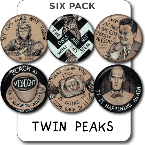 Twin Peaks 6pk of magnets