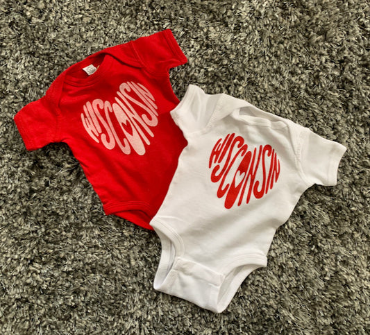 WI Heart Onesie