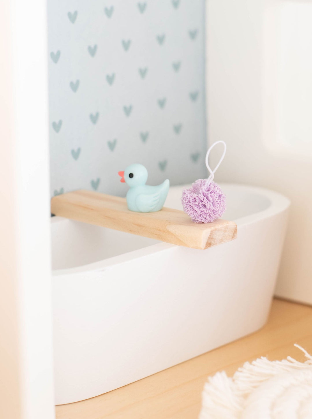 Dollhouse Tub Bar + Loofah + Duck