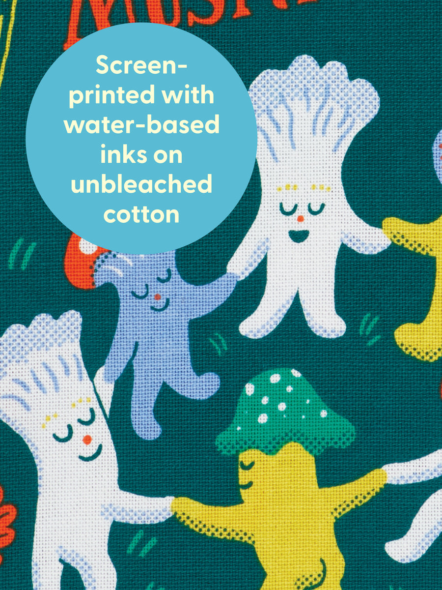 The Joy Of Mushrooms Printed Dish Towel