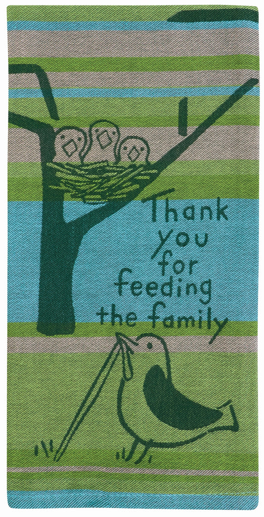 Feeding The Family Woven Dish Towel