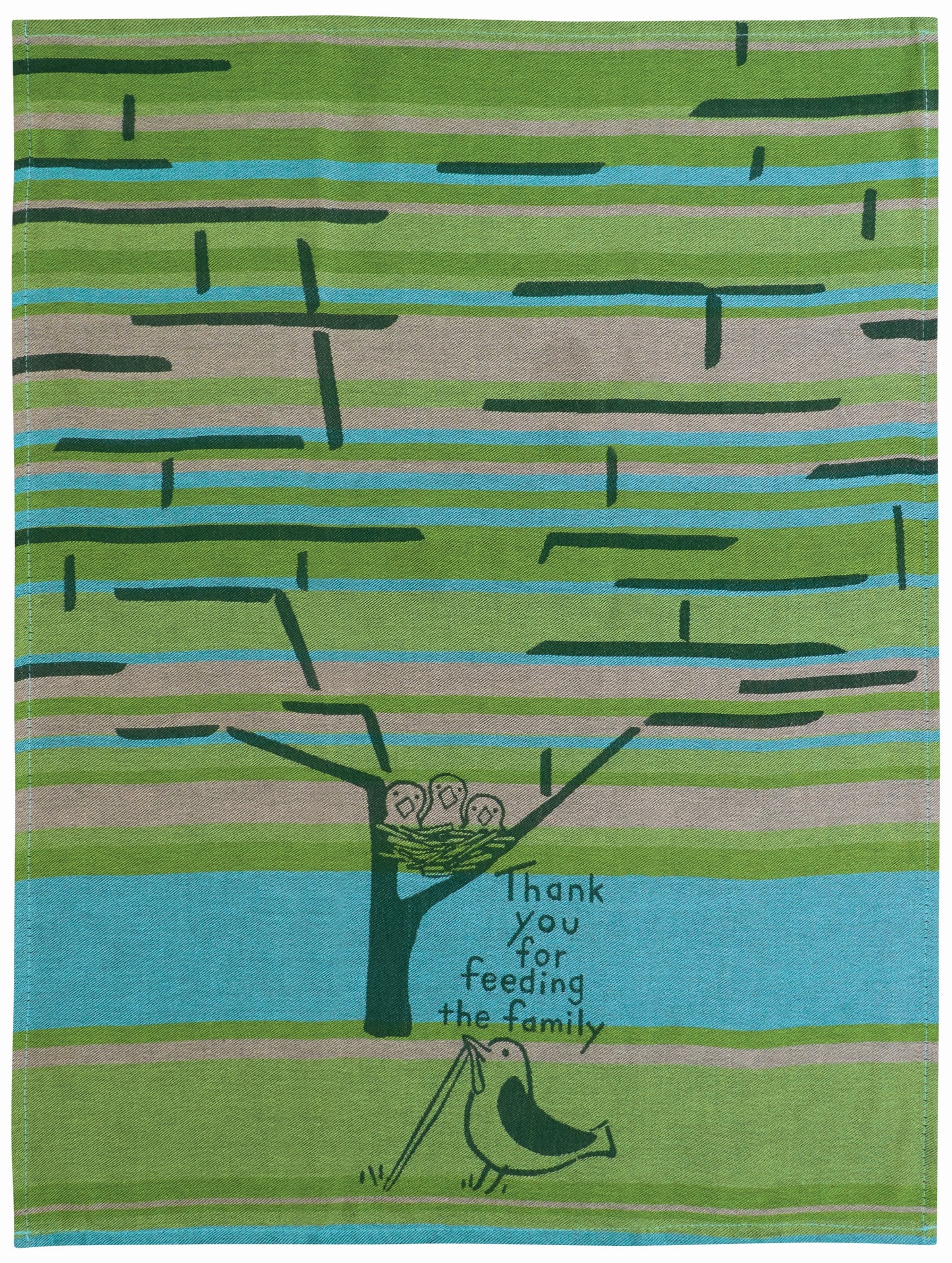Feeding The Family Woven Dish Towel