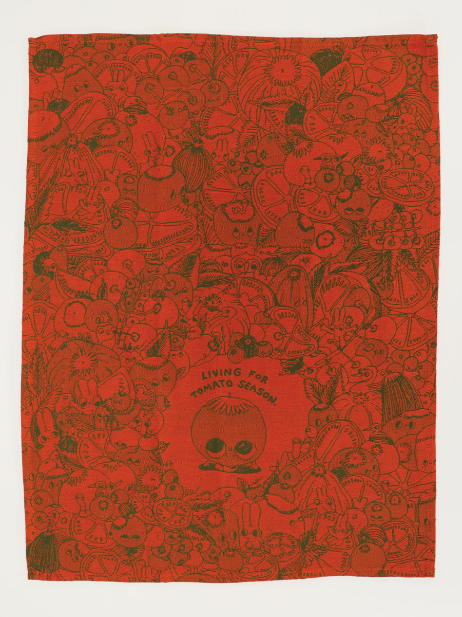 Tomato Season Woven Dish Towel