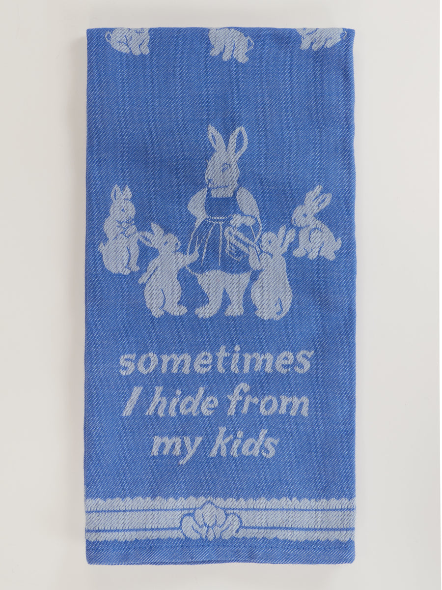 Hide From My Kids Woven Dish Towel