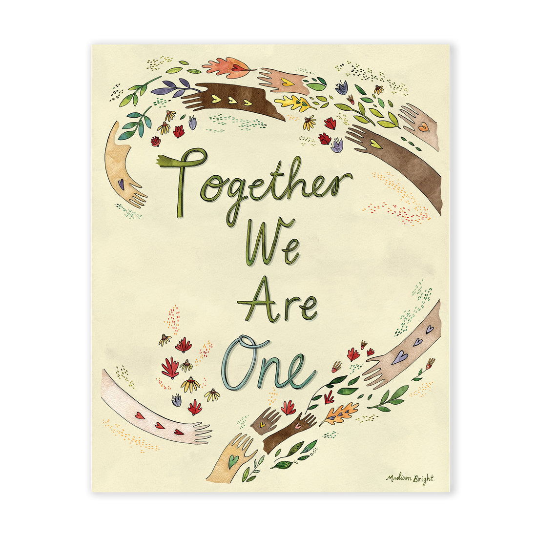 Together We Are One Art Print 8x10