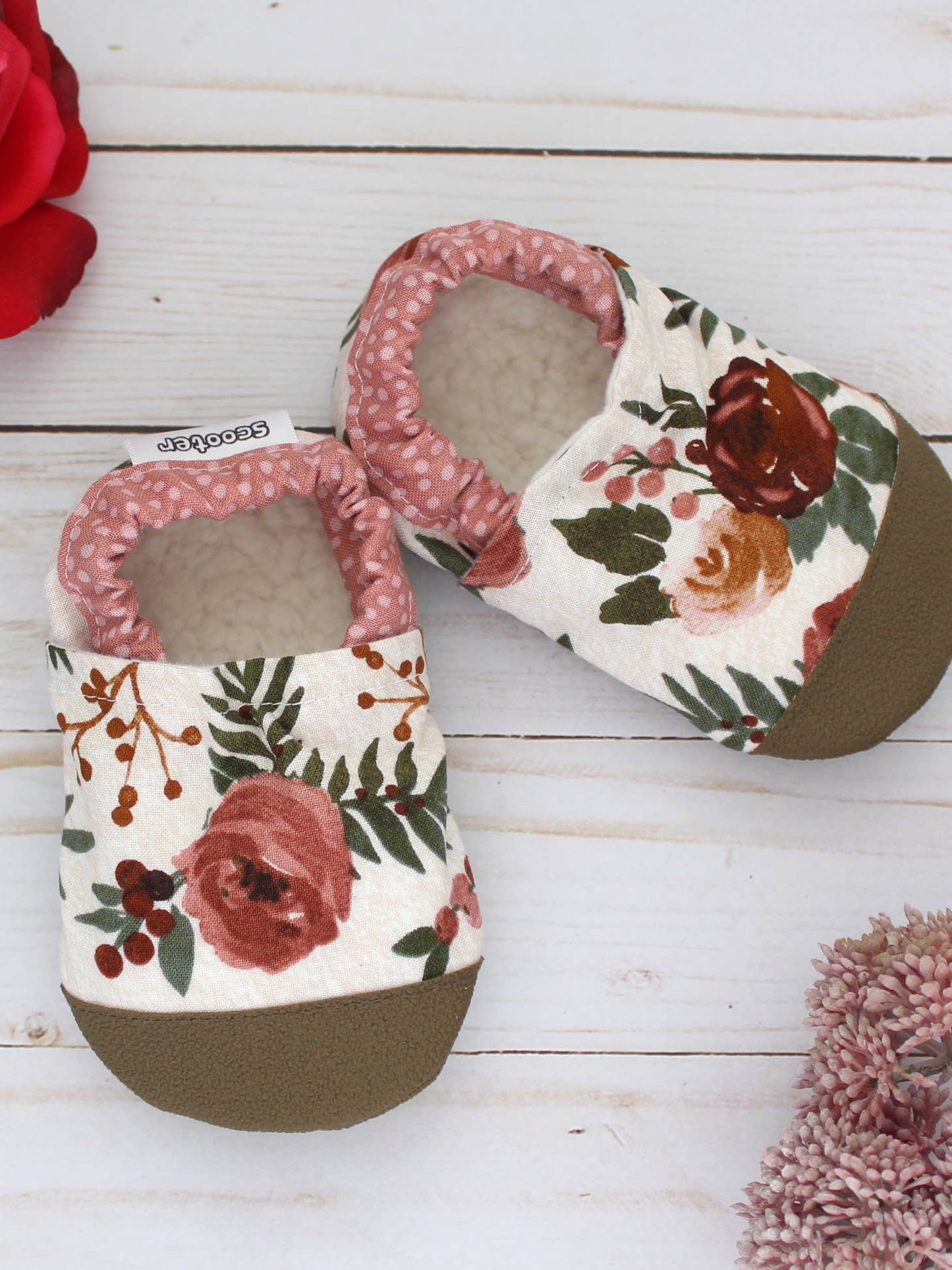 Winter Rose Scooter Booties