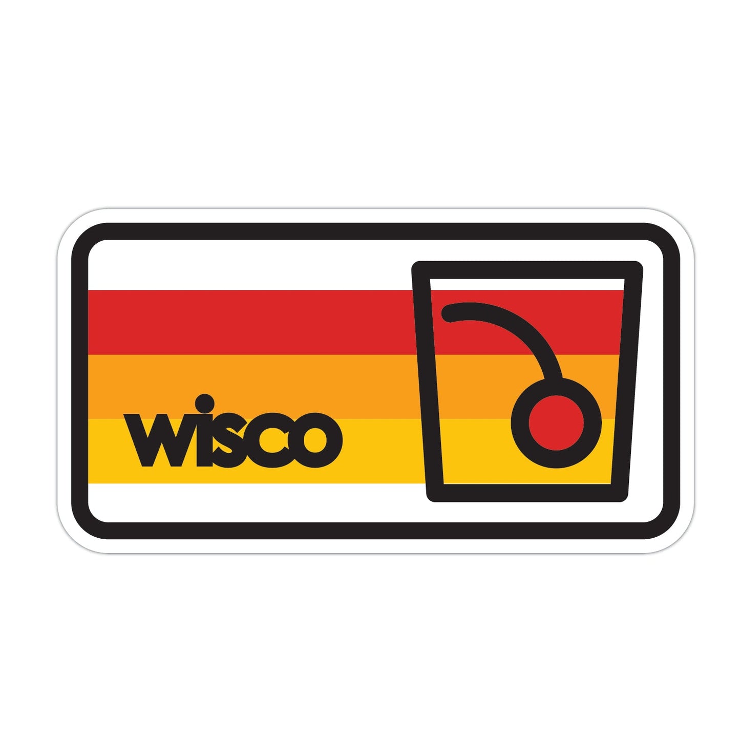 Wisco Old Fashioned Sticker