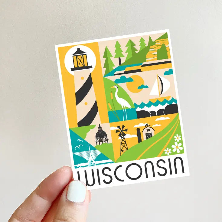 Wisconsin Scenes XL Vinyl Sticker