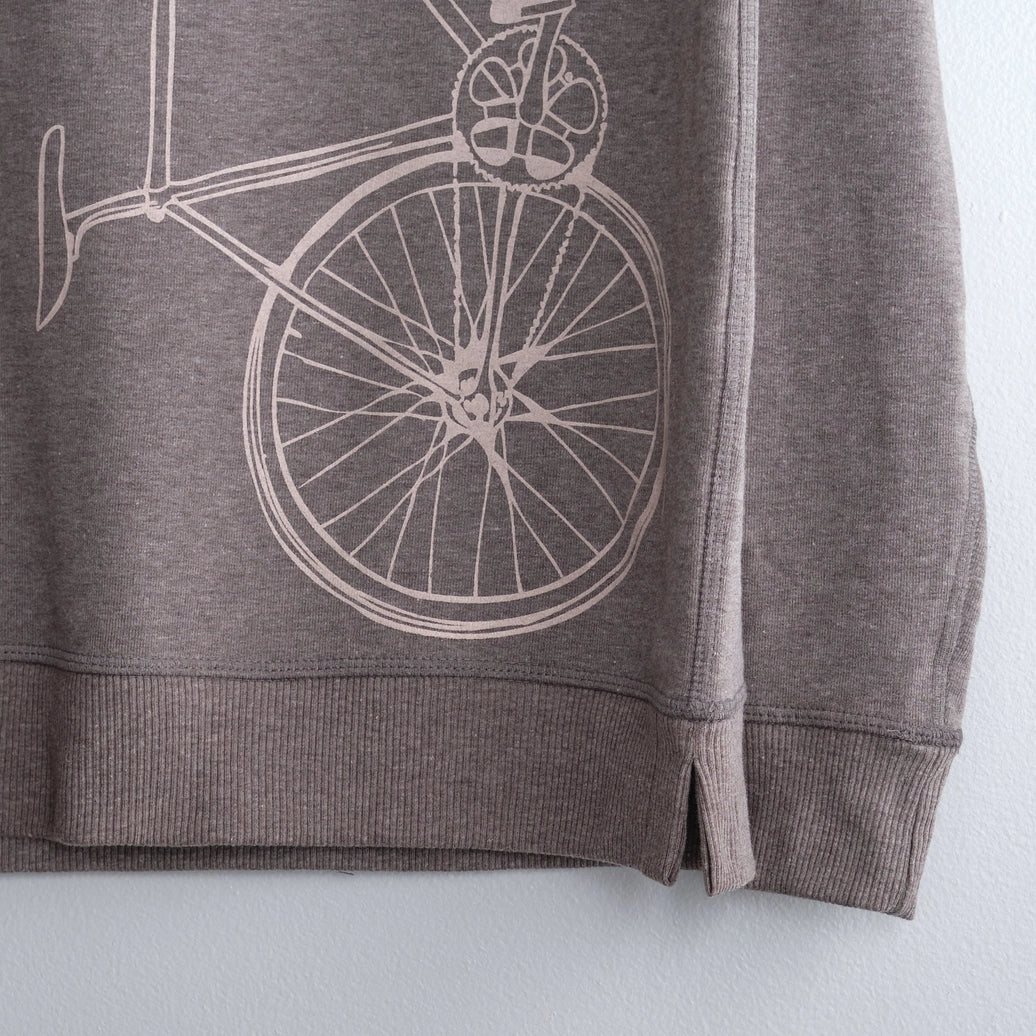 Women's Fixed Gear Bicycle Reversible French Terry Sweatshirt