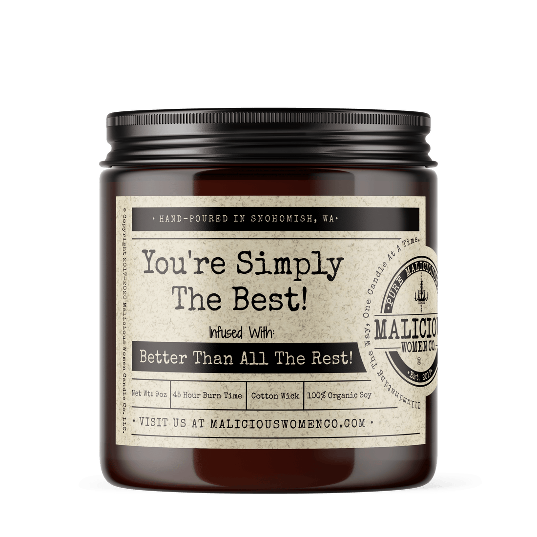 You're Simply The Best! Candle