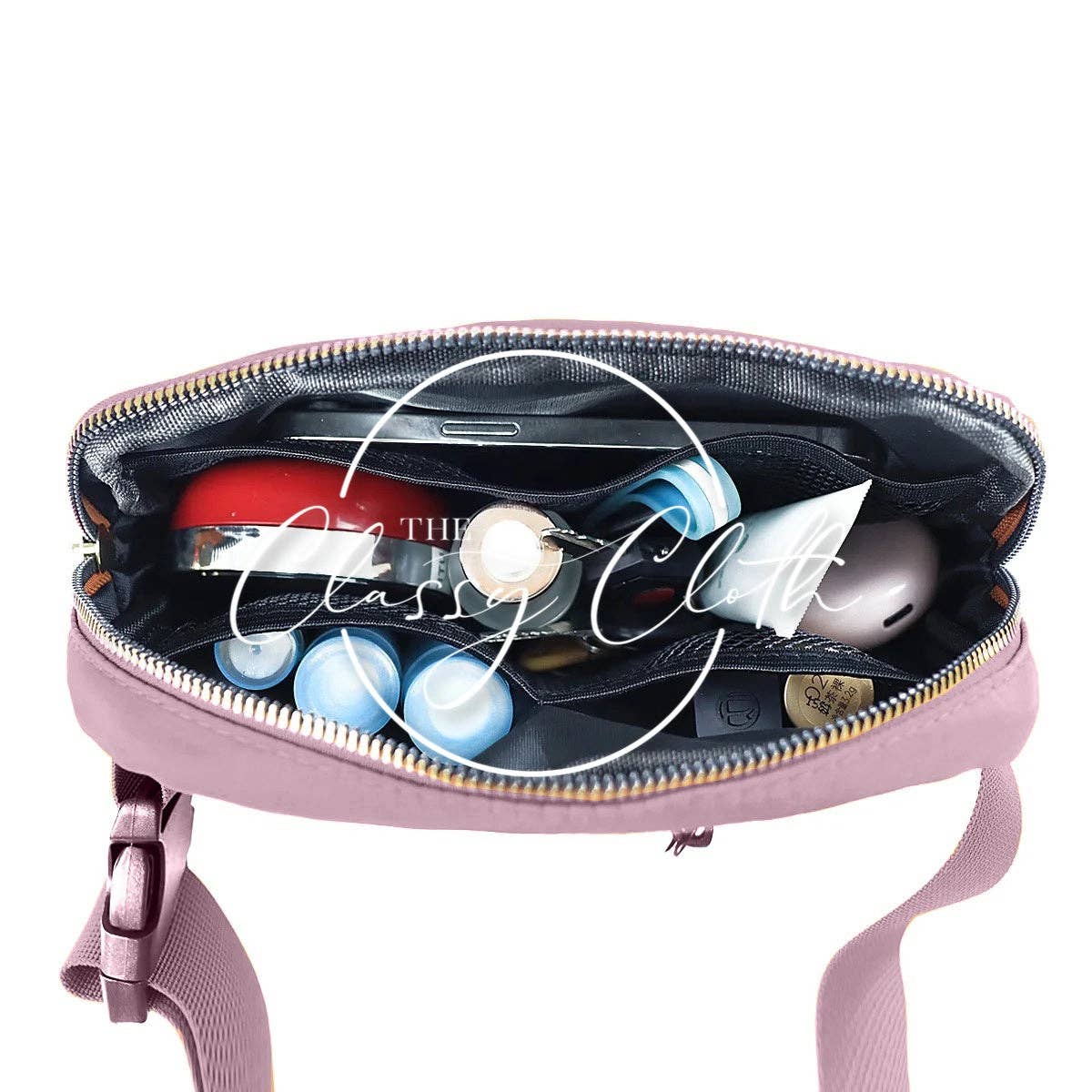 Nylon Belt Bag- Blush