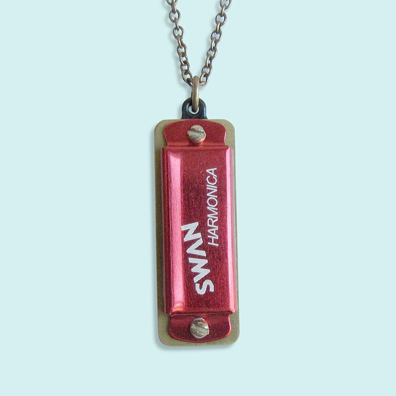 Colored Harmonica Necklace