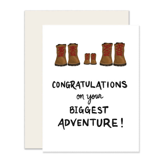 Biggest Adventure Baby Shower Card