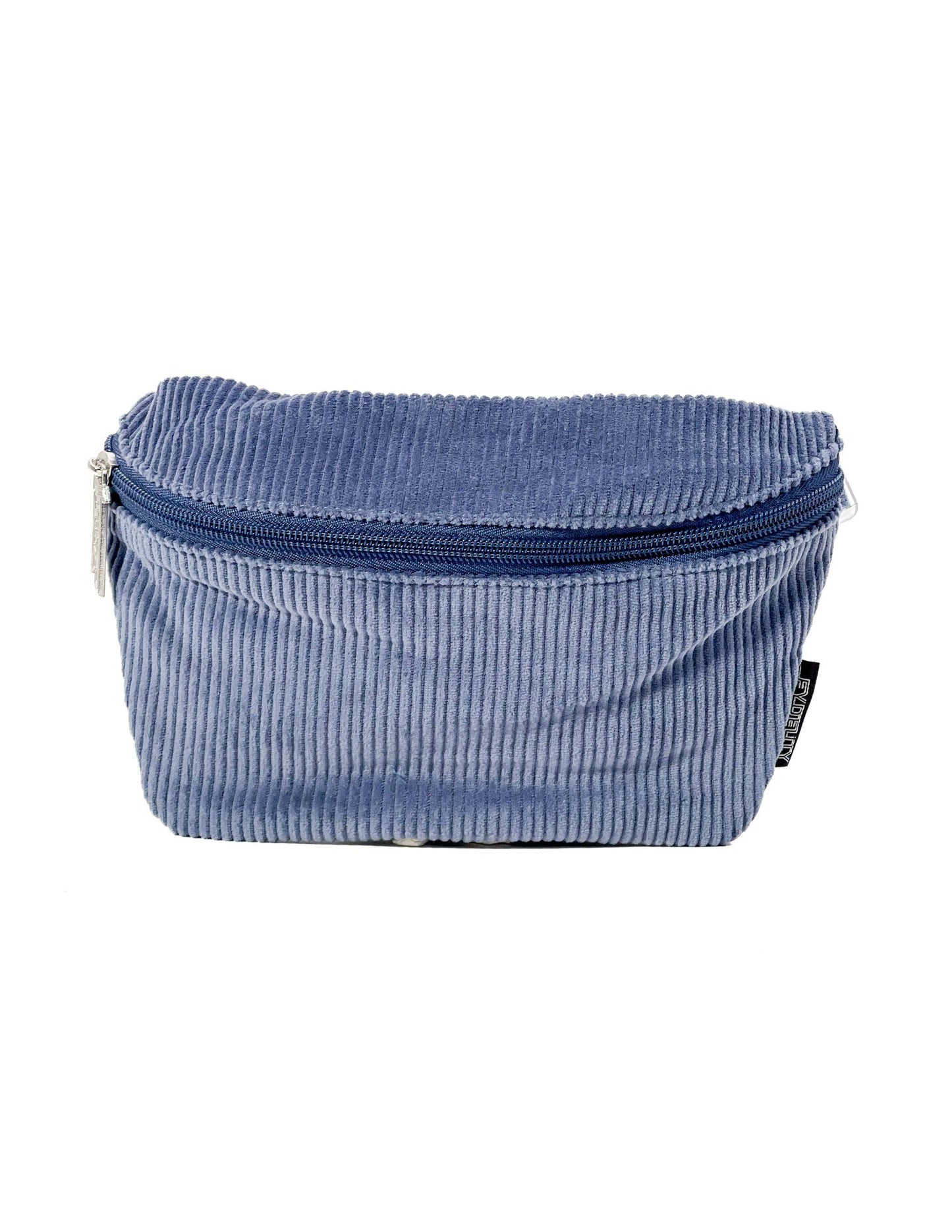 Slate Blue Corduroy Slim Fanny Pack