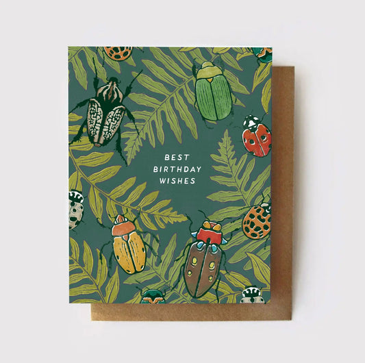 Best Birthday Wishes Ferns + Beetles Birthday Card