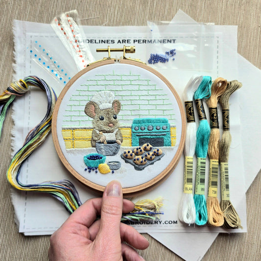 The Muffin Mouse Embroidery Kit