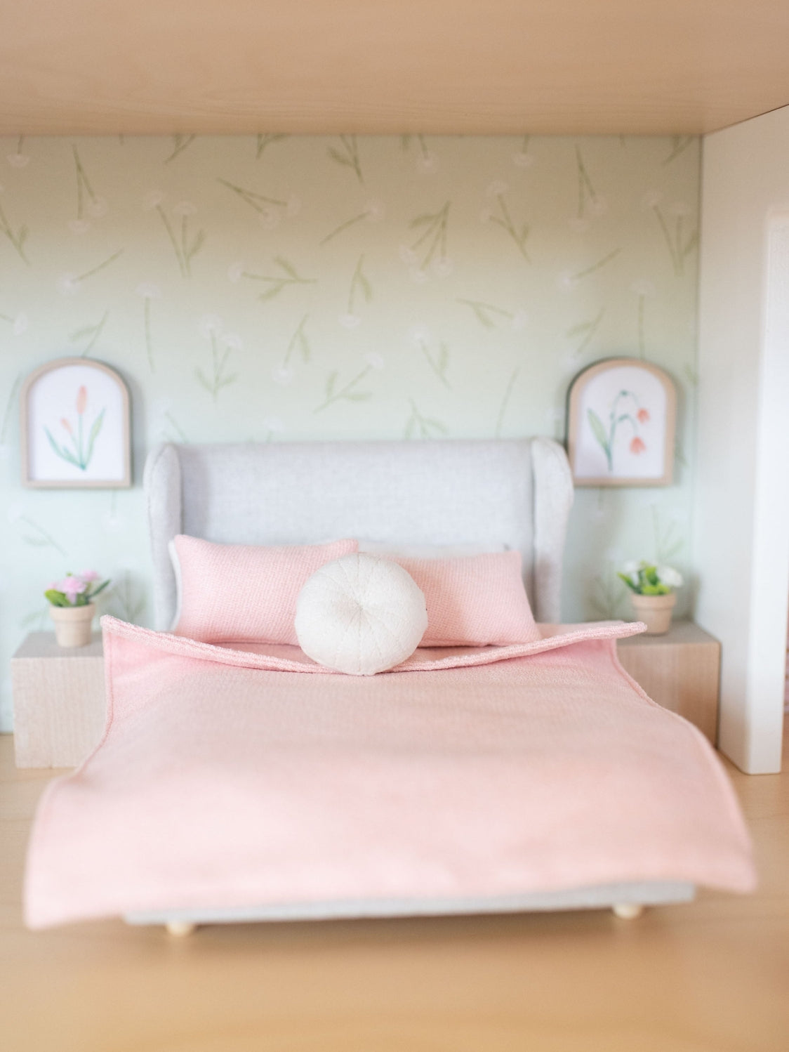 Dollhouse Arched Floral Wall Print