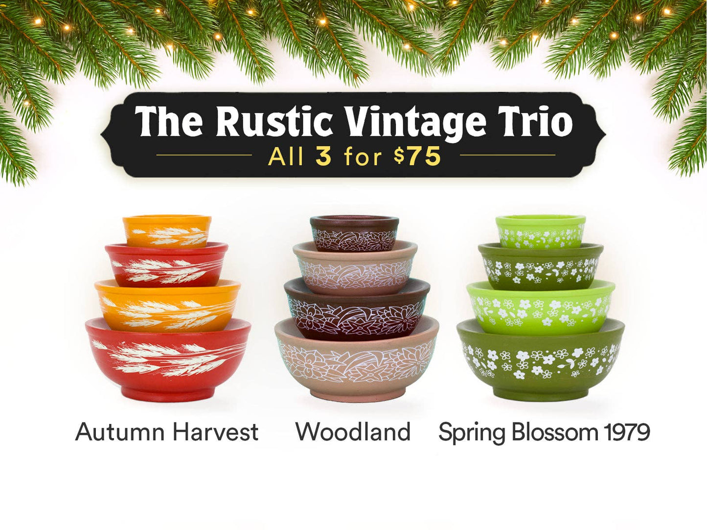 Mini Pyrex-Inspired Mixing Bowls – Retro Stackable Set
