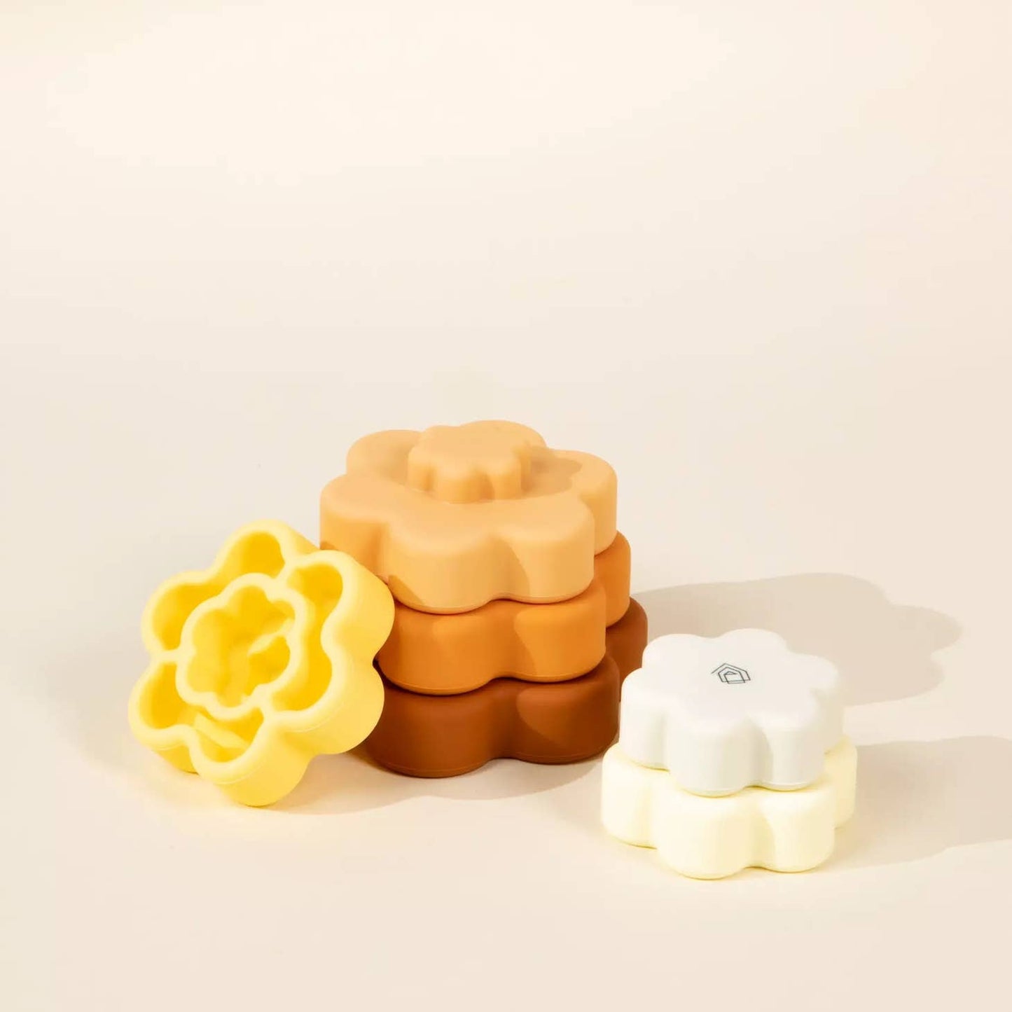 Set of 6 Silicone Stackable Flowers